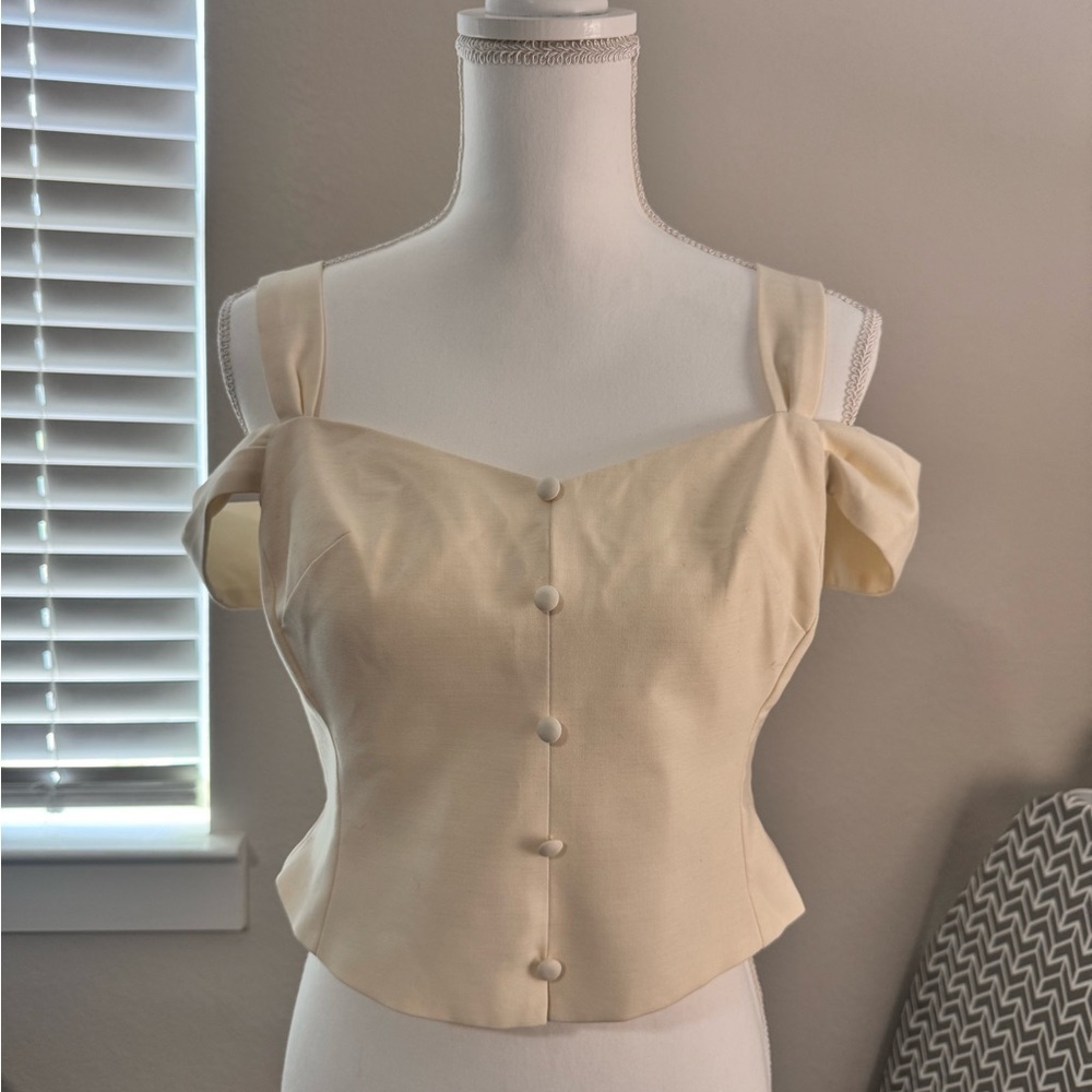 Lole Cream Button-Front Women's Blouse